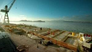 Registro Timelapse para obra portuária