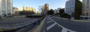 Imagem obtida com equipamento para realização de timelapse panorâmico
