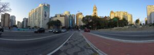 câmera para time lapse panorâmico com painel solar integrado
